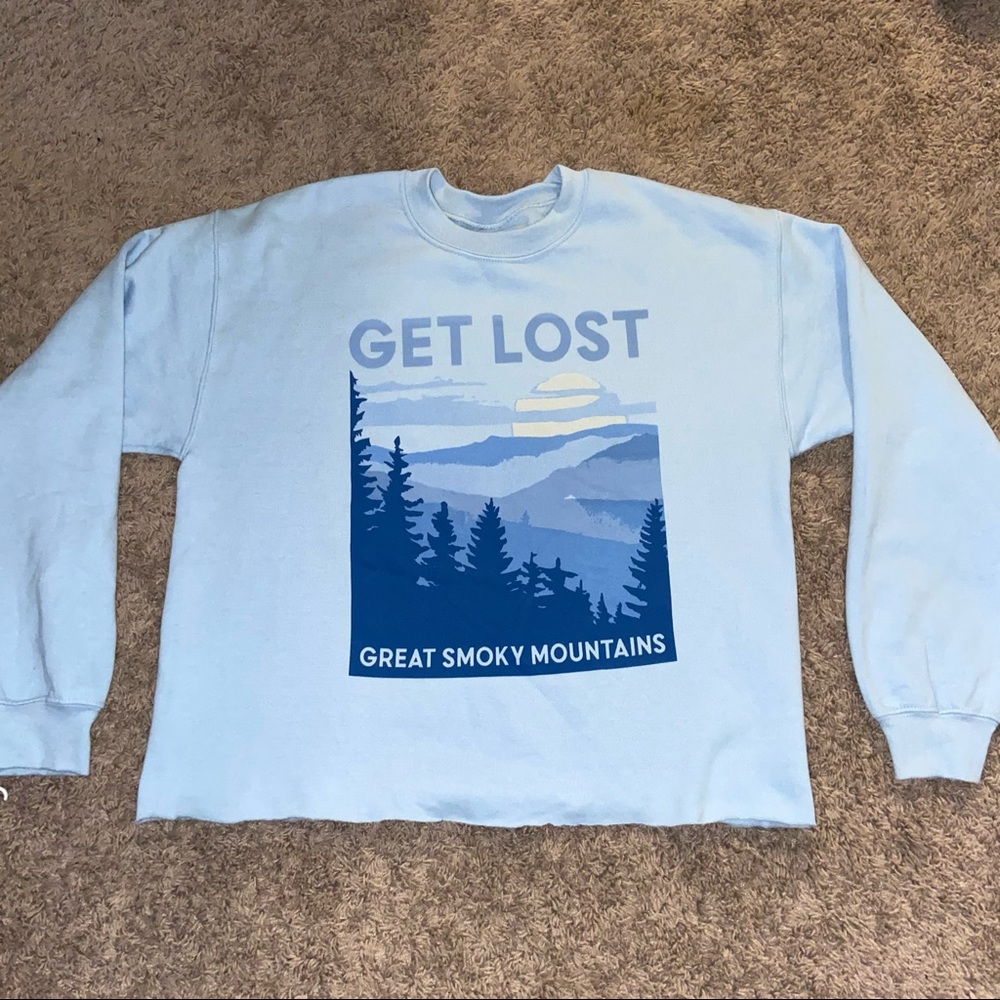 cropped see america sweatshirt - size: m